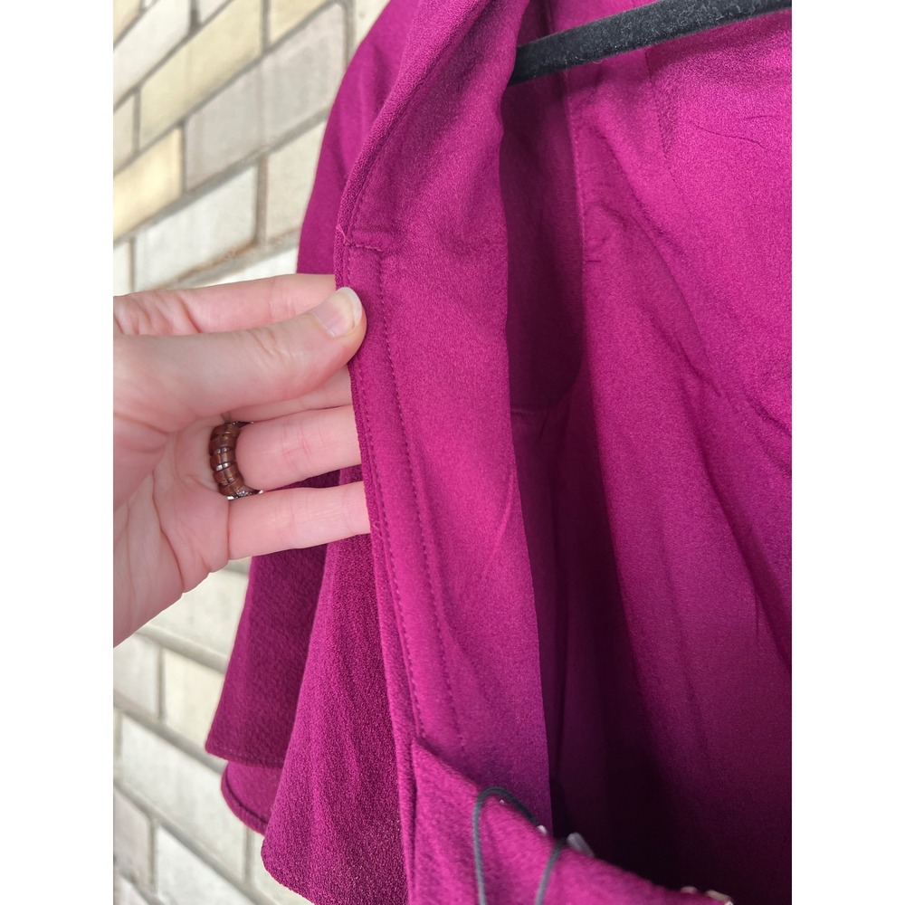 Dress The Population Louisa Butterfly Slv Magenta Midi Dress Small Cocktail NWT - Picture 6 of 8
